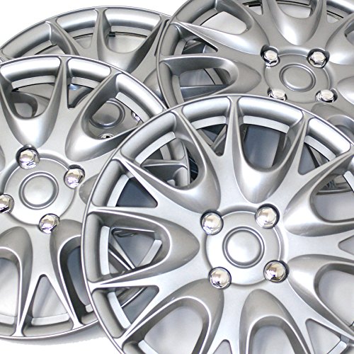Image of Pack of 4 Hubcaps | Size 14-Inches | Wheel Covers | Style 3533 | Snap-On (Pop-On) Type Hub-caps (Not Fits Bolt-On Type) | Wheel Skin Cover WC5-14-3533-S
