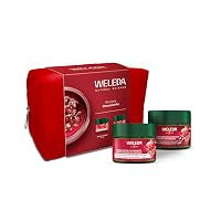 Weleda Kit Rituale viso Melograno, routine rassodante con Crema Giorno e Crema Notte melograno