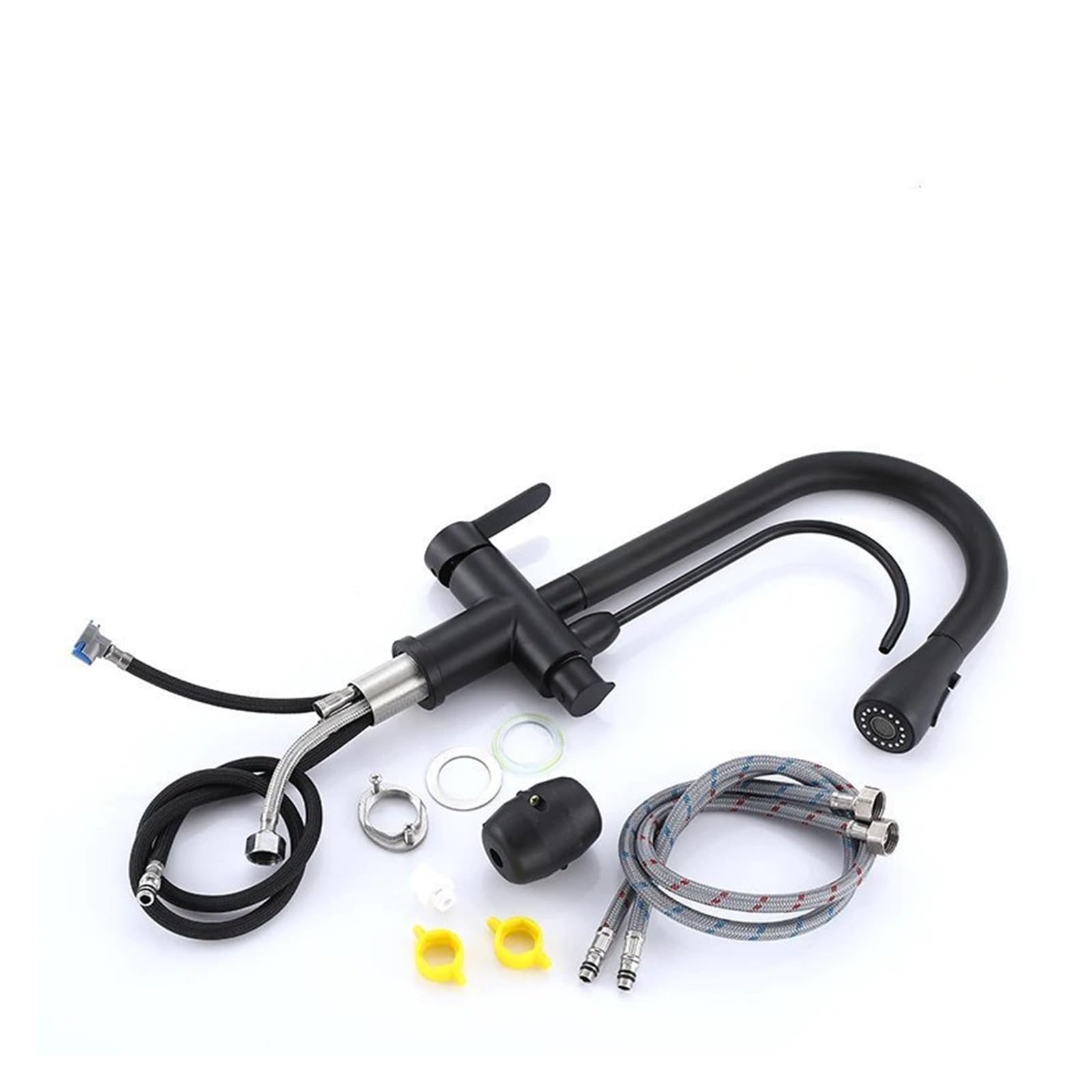 Black Filter Hot Cold Mixer Kitchen Faucet,Kitchen Sink Faucet (A A)
