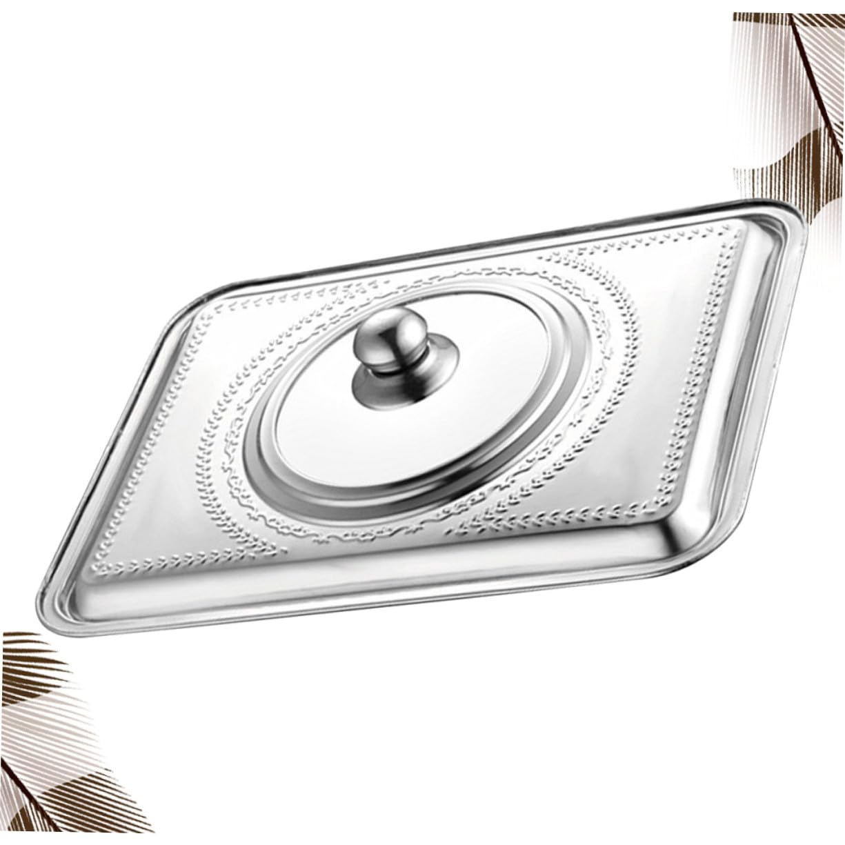 Topfdeckel Edelstahl Anti Öl Spritzschutz Kochgeschirr Abdeckung Sichtbar 45x35cm Küchenbedarf Für Zuhause Restaurant