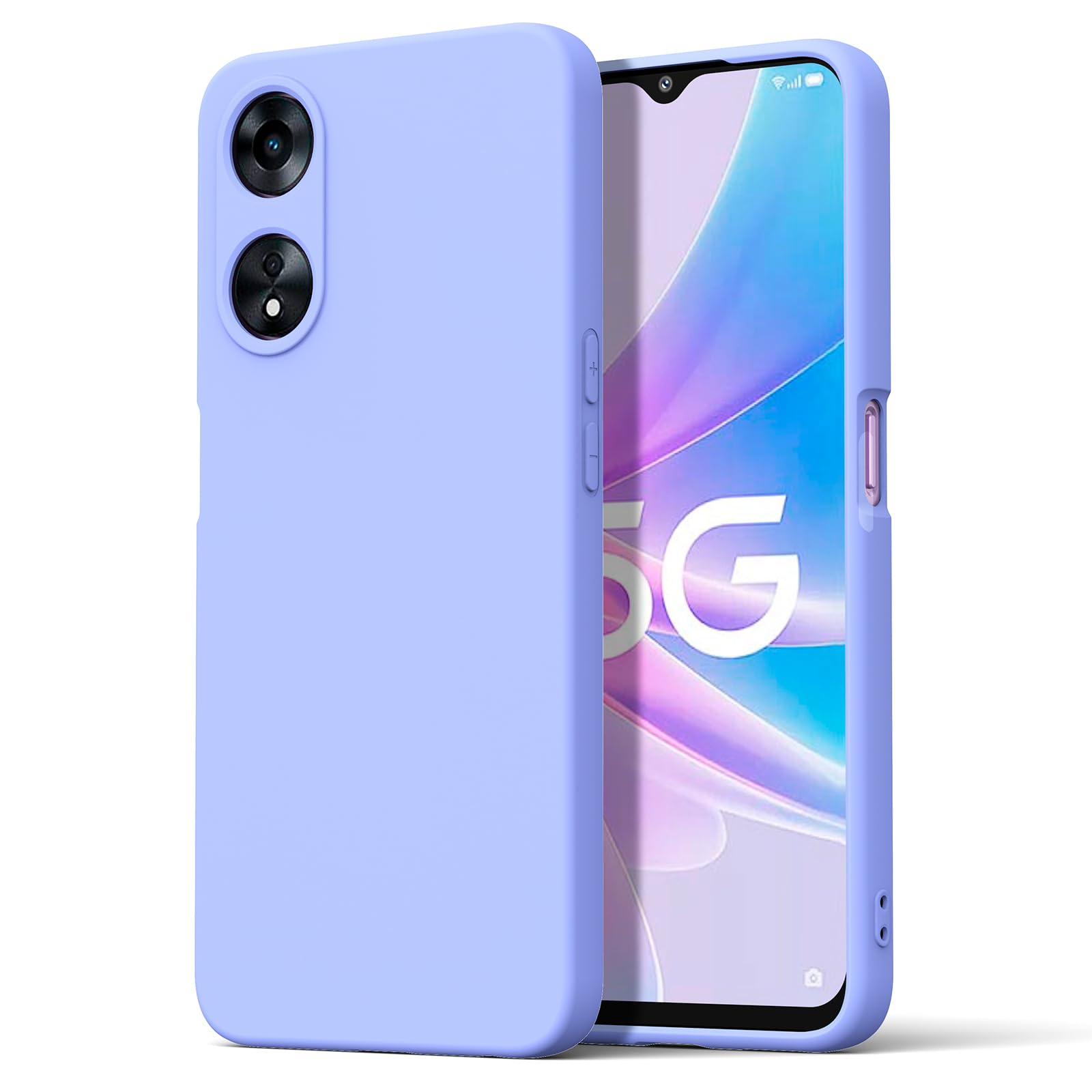 WOBURN Gradient TPU Cover for Oppo A78 5G Case, Soft Silicone TPU Anti