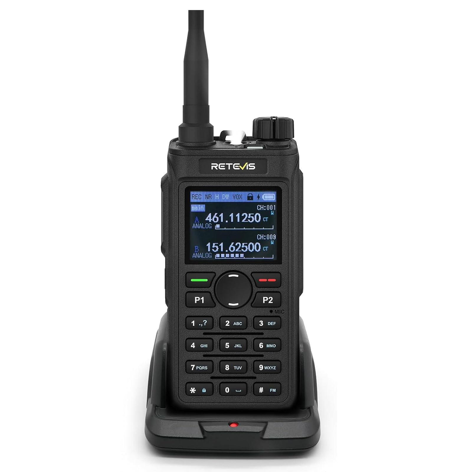 Retevis C62 Przenośne Radio, Akumulatorowe Ham Radio, Walkie-talkie o Dużym Zasięgu, 2000mAh, do Restauracji, Hoteli, Supermarketów (opakowanie 1 szt)