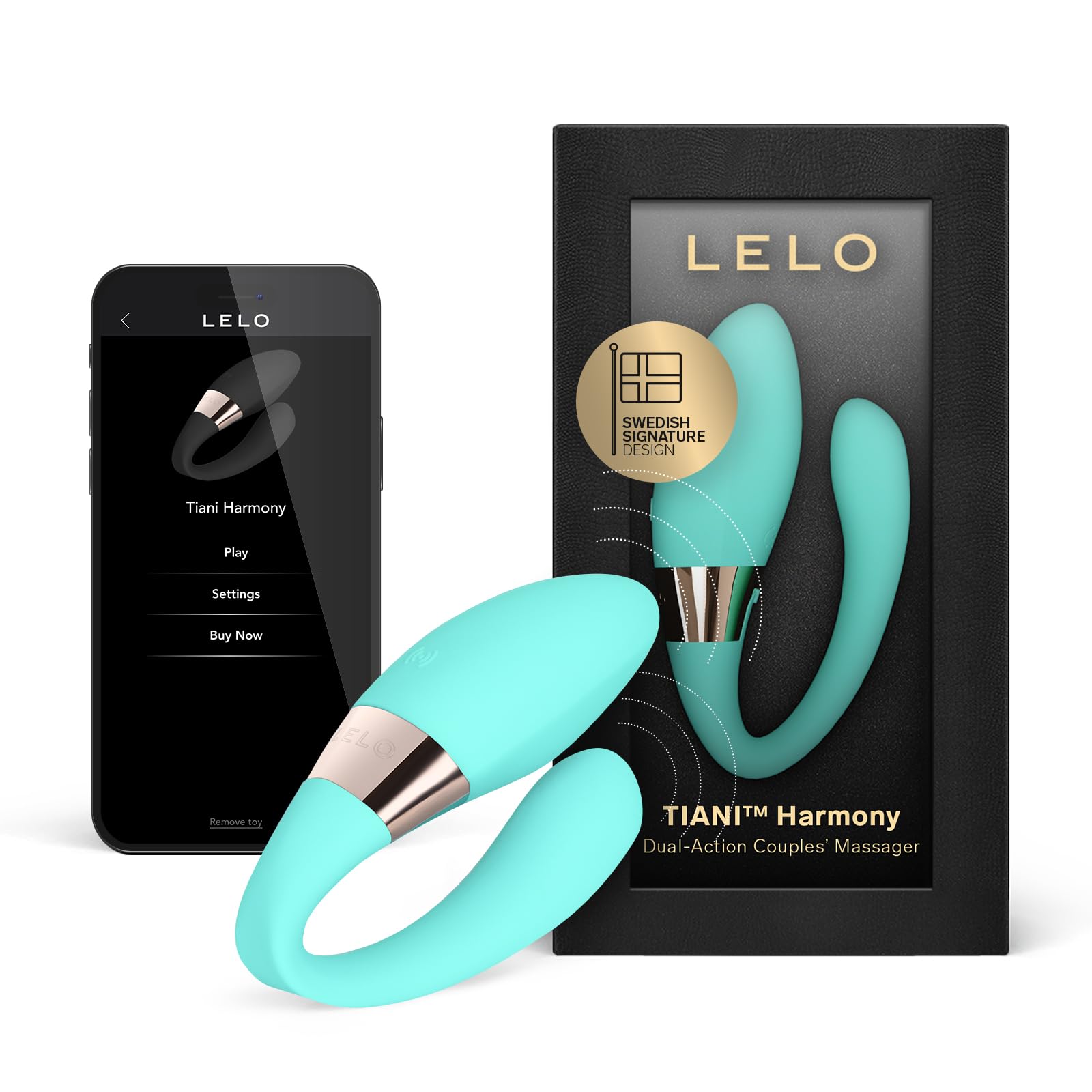 Amazon.com: LELO TIANI Harmony Sex Toys for Couples Controlled by The App  with 2 Synced Motors with 10 Settings, Sex Products for Adult Couples,  Womens Vibrator, Remote Control Vibrator, Aqua : Health