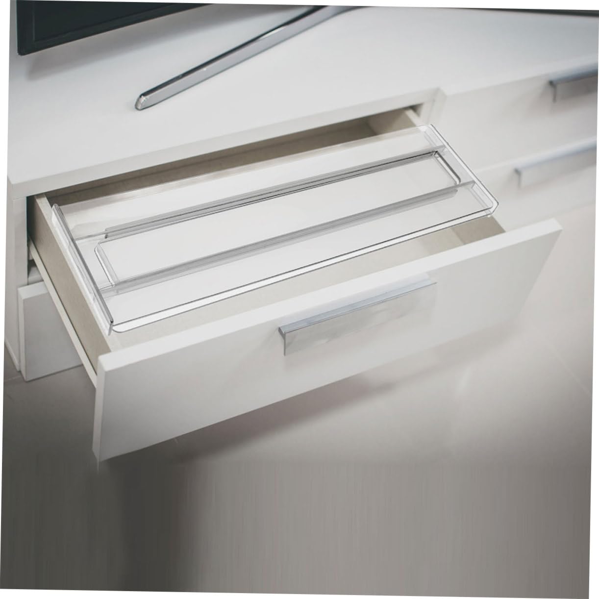 IMIKEYA 8pezzi Divisori per Regolabili Trasparenti Separatori per Ufficio e Camera da Letto Organizer per Vestiti e Piccoli Oggetti