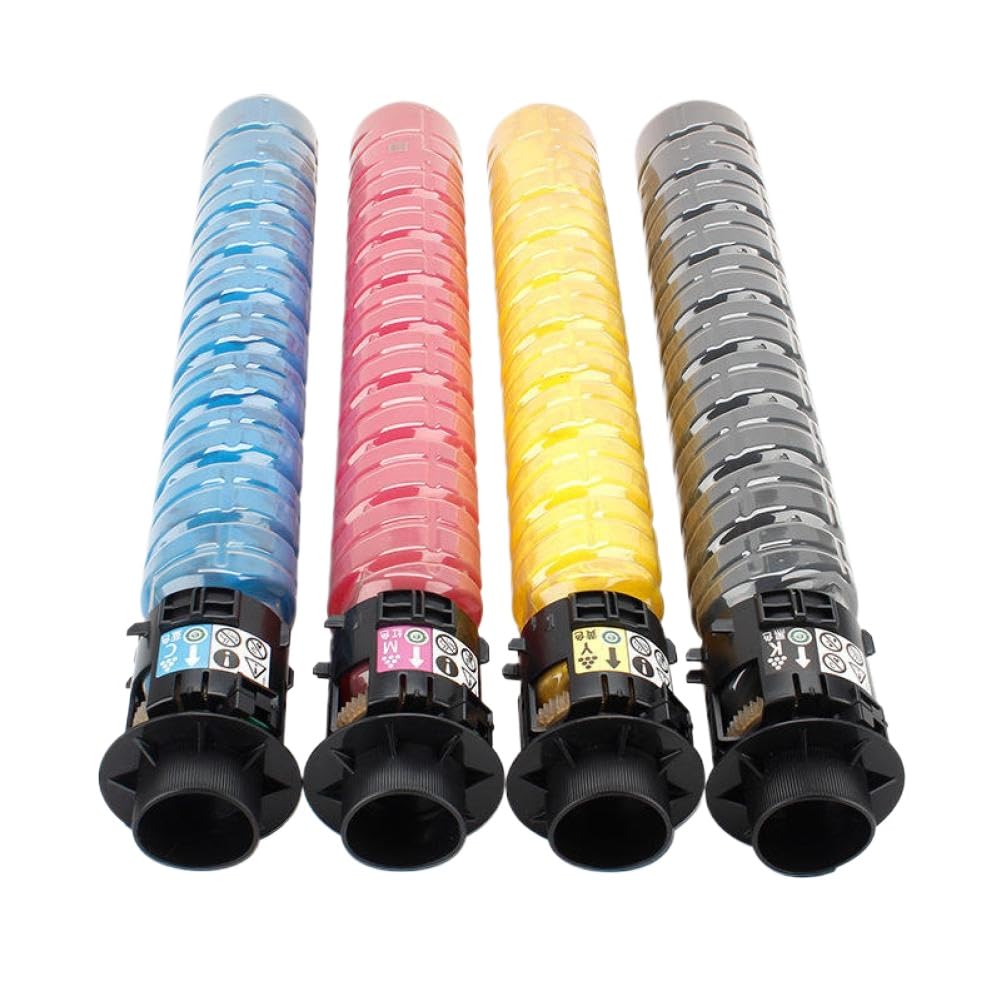 Juego de 4 Cartuchos de Tóner CMYK Compatible con IMC3500 IMC3000 Color Copier Printer