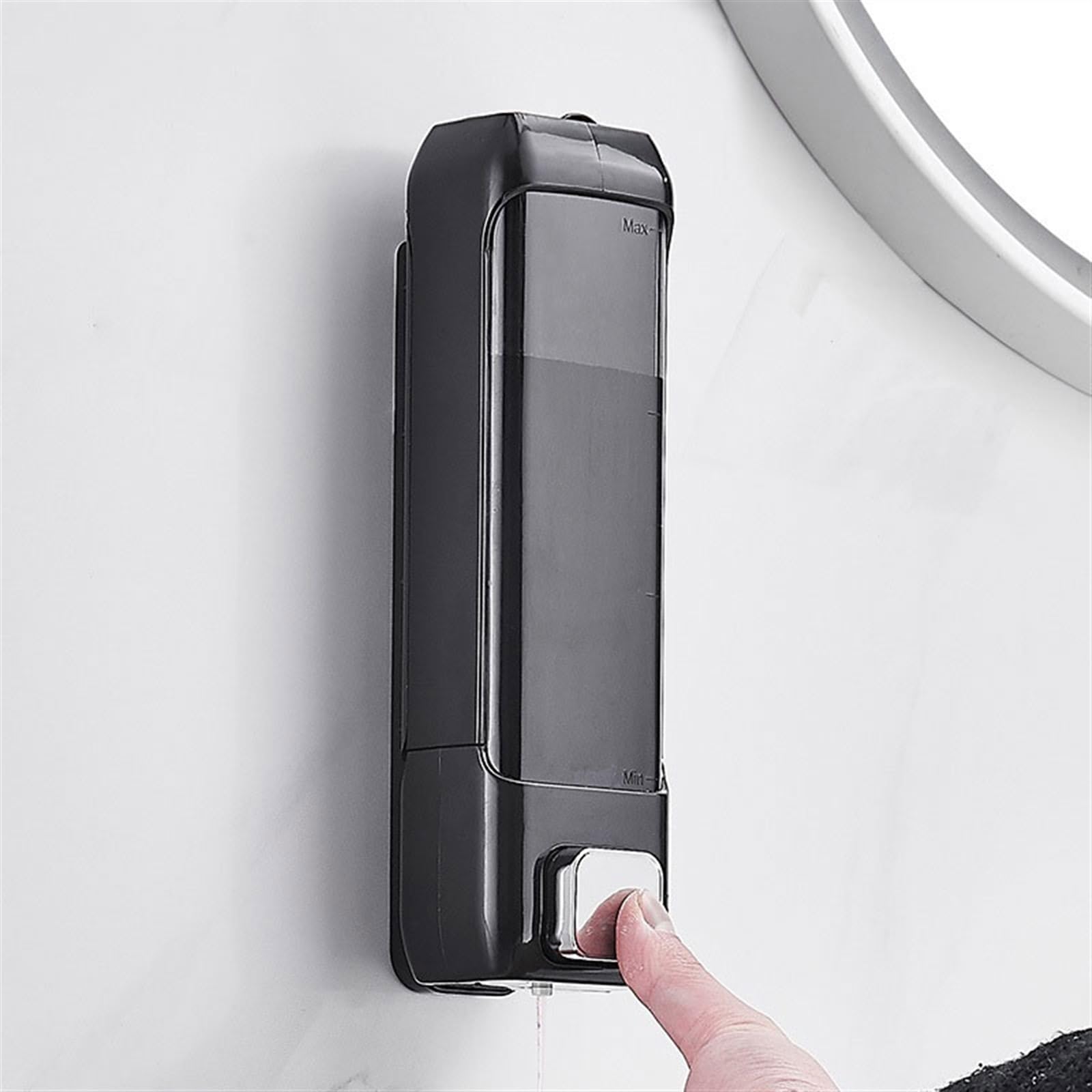 Handseifenflasche 400 ml große Kapazität wandmontierter Seifenspender Hotel-/Hausbad Shampoo-Split-Flasche Badezimmer-Seifenspender Waschmittelspender，