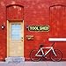 Decorative Tin Sign 16x4 Inches - TOOL SHED Functional Design - Suitable for Garage, Shed, Backyard - Garage Decor, Vintage Decor, Outdoor Signs