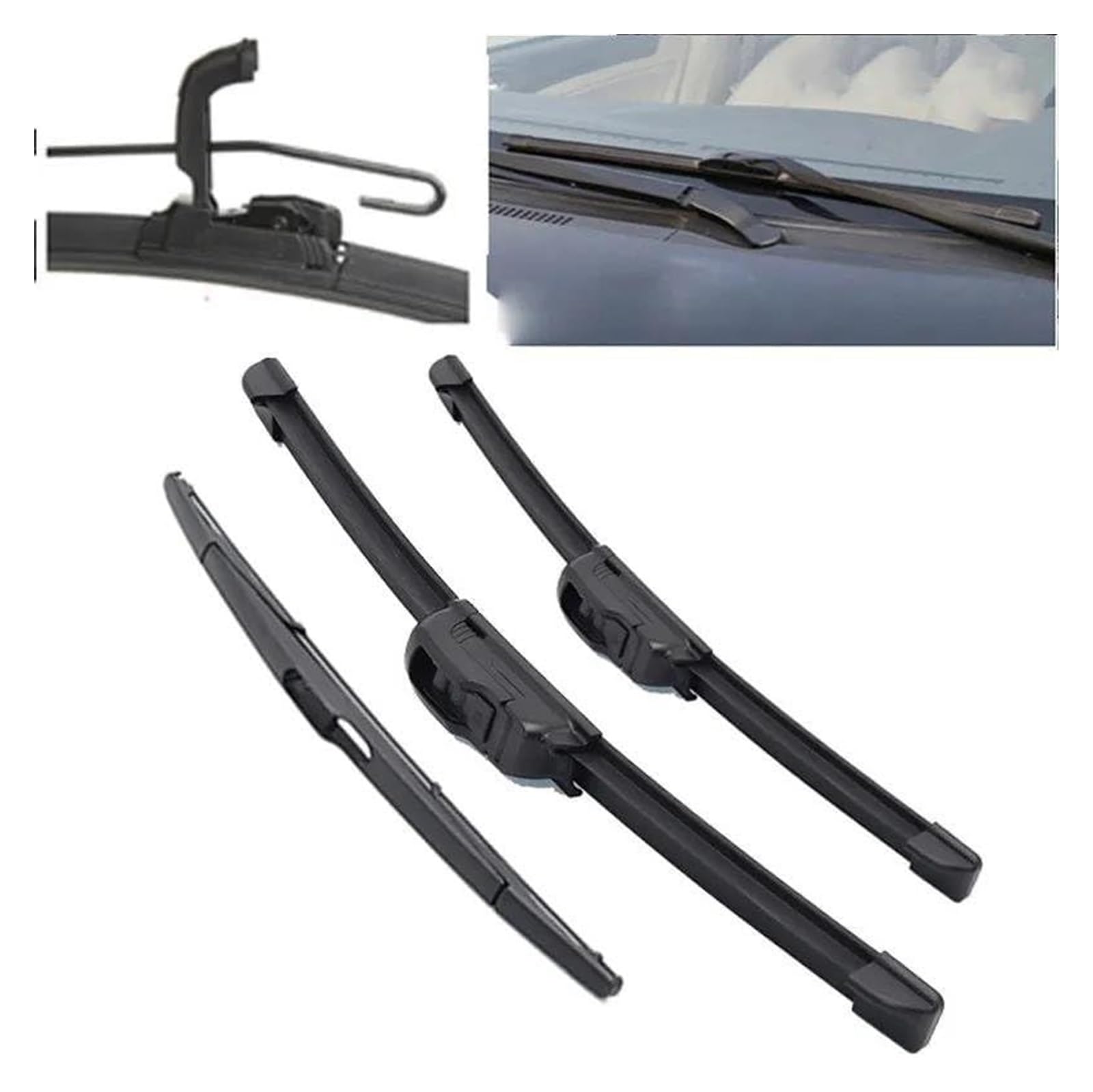 Tergilunotto Automobilistico per Fiat per Ulysse 2002-2010 Auto Spazzole Tergicristallo Auto Anteriore Posteriore Parabrezza Parabrezza Spazzole Tergicristallo