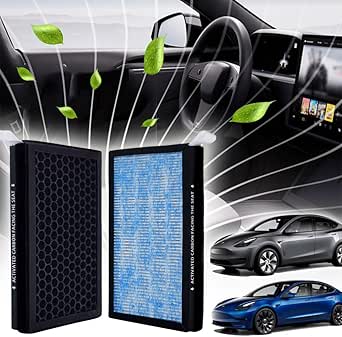 HEPA Kabinenluftfilter N98 Für Tesla Model 3 & Model Y - Aktivkohle Filter Mit 4-Schicht System