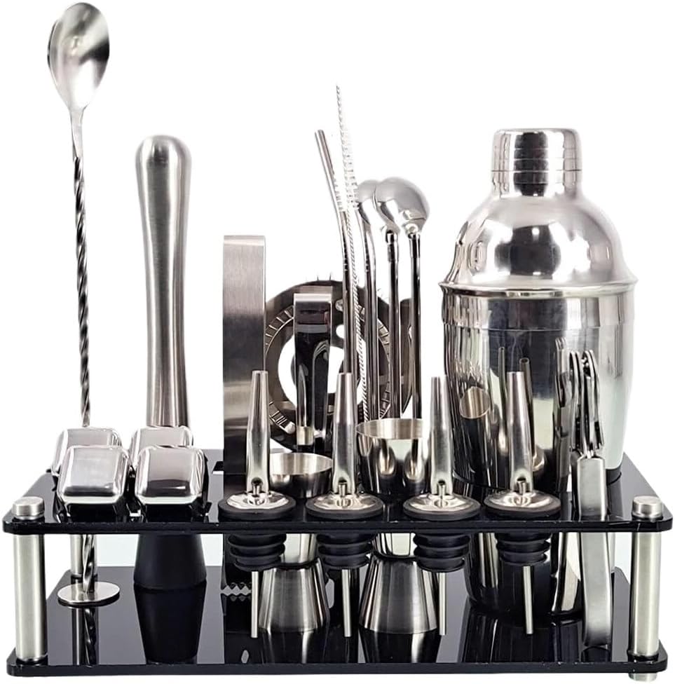 Set de Coctelera de Acero Inoxidable DRMEE 350ml