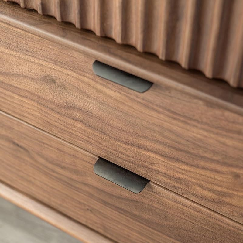 Cabinet for Dishes 105x40x100cm Black Walnut Wood Dining Room Kitchen Side Cabinet Home Large Capacity Entrance Living Storage Corridor Furniture