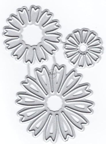 DzIxY Troqueles de corte de metal de flores redondas combinadas para hacer tarjetas, juegos de troqueles de papel para grabar, álbum, plantillas disponible en Yaxa Costa Rica