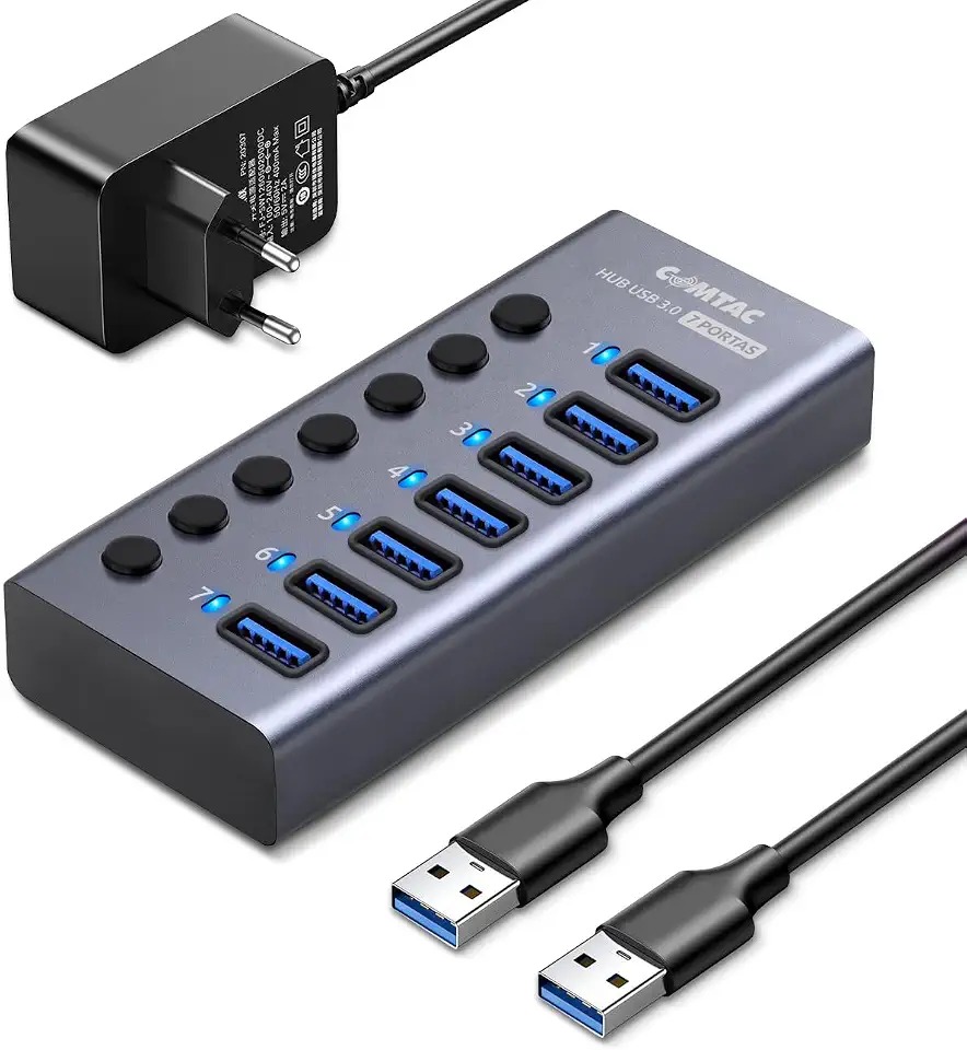 HUB USB 3.0 Power Switches 7 portas 9450