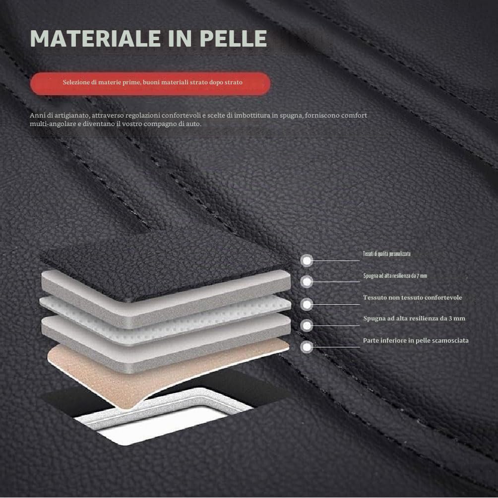 Set Coprisedili Auto per Cupra Formentor 2020-2025, Copri Sedili Impermeabile Copri-Sedile Pelle Coprisedile Anteriori Posteriori Accessori,E/Black-Coffee