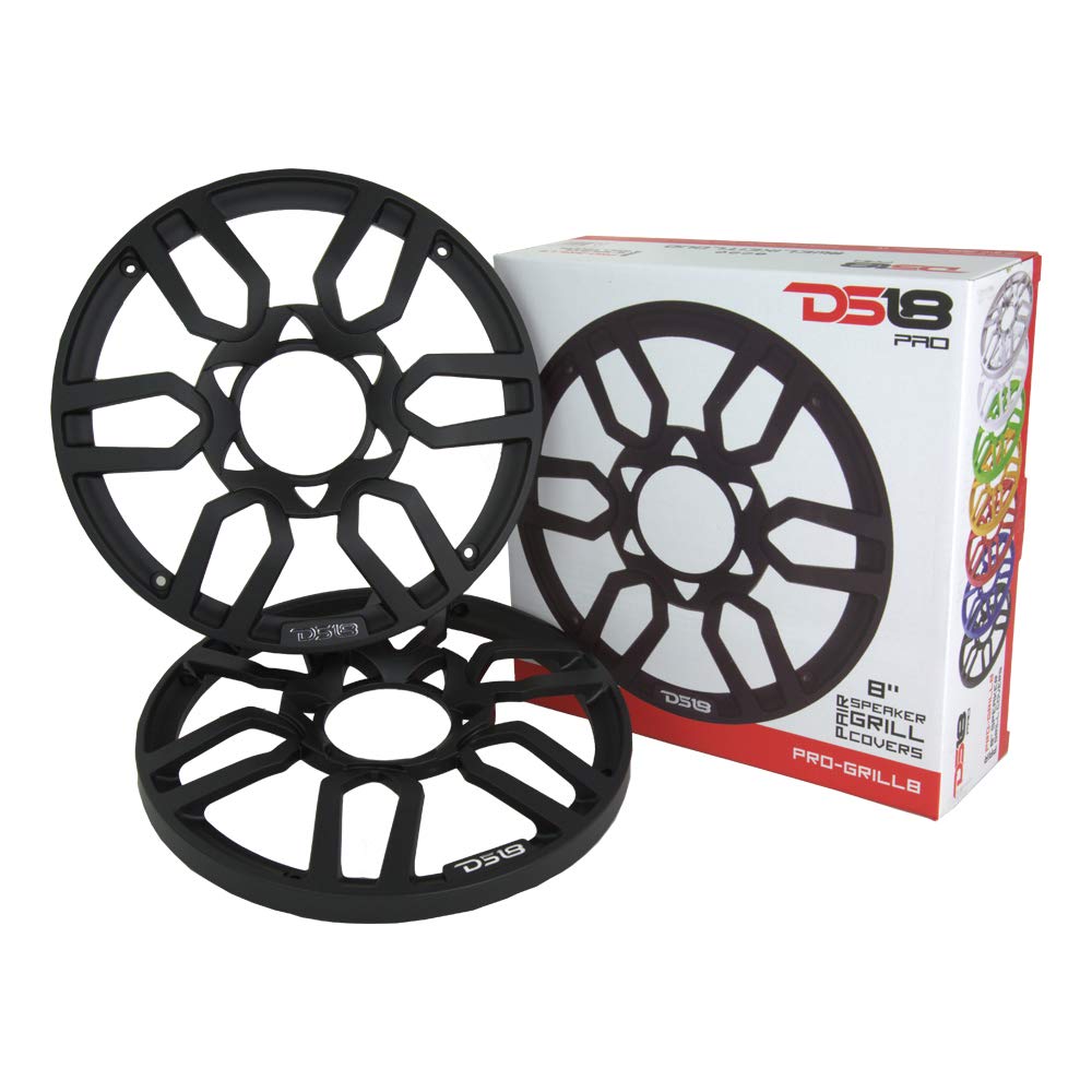 DS18 PRO Universal 8 Plastic Speaker Grill Cover (Pair) - Sky High Car Audio