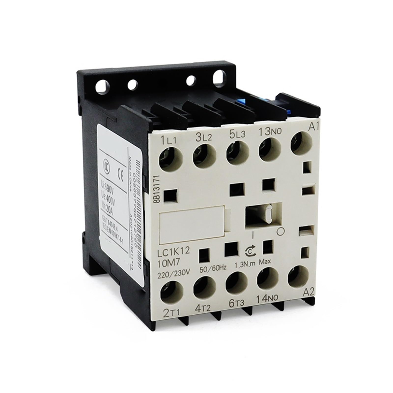 Stycznik AC LC1K09 1NO NC 220 V 24 V napięcie cewki 50 60 Hz 1 sztuka (1NC, 110 V)