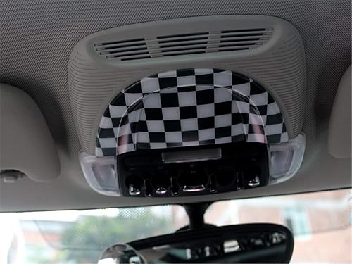 Miniatura 4 de HDX Tapa adhesiva ABS a cuadros con bandera de cuadros negra y blanca para Mini Cooper ONE S JCW F Series F54 Clubman 2016++ (lámpara de luz de