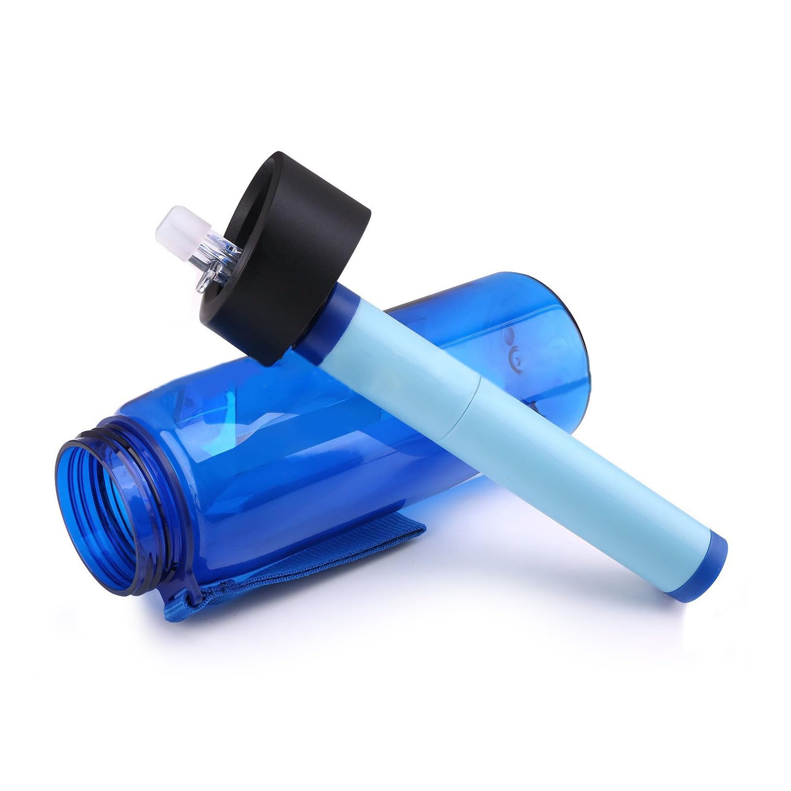 Bollitori per bottiglie di purificatore d'acqua con filtro per campeggio all'aperto, sport, sopravvivenza, filtrazione