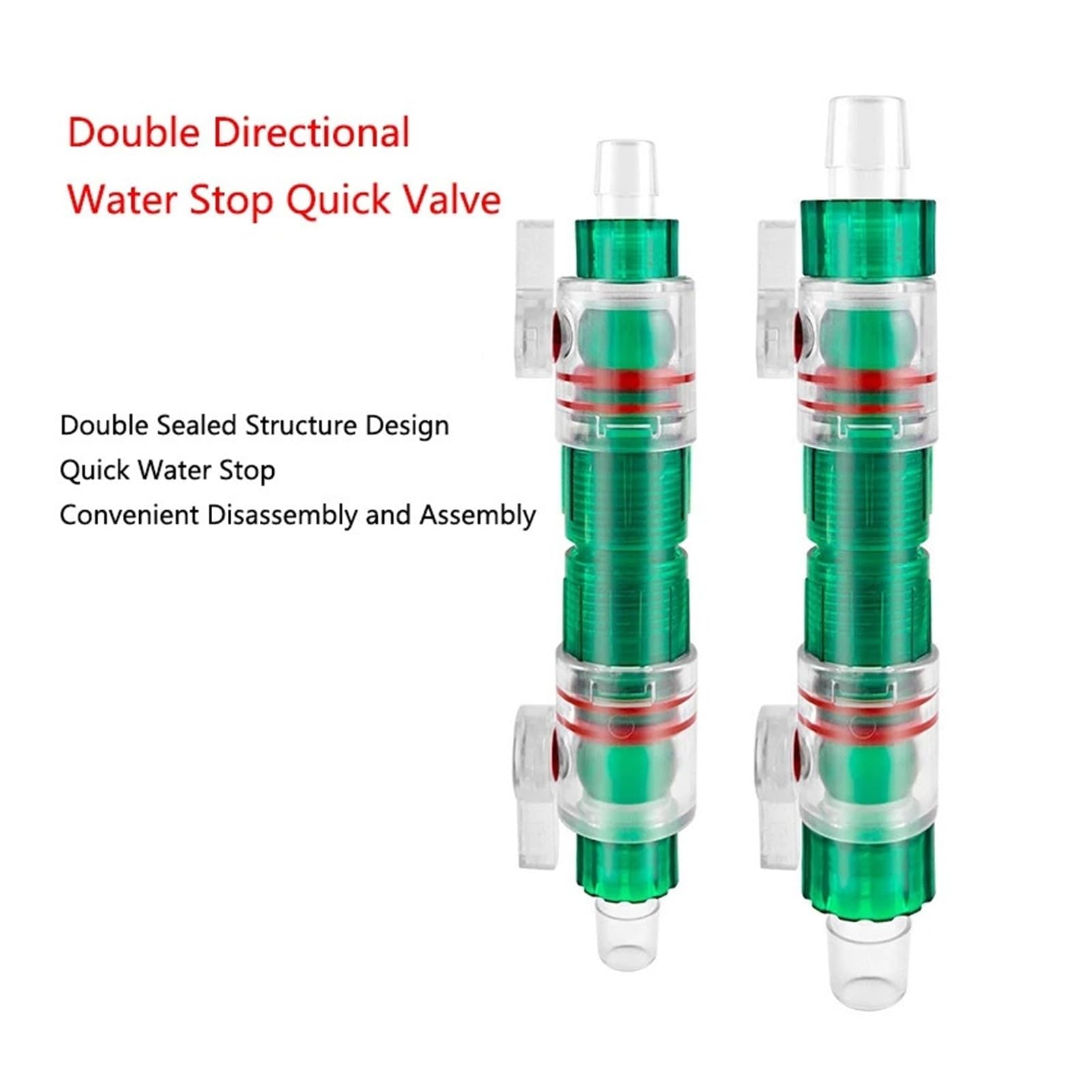 Tubo Flessibile For Acquario Da 12/16mm Doppio Rubinetto Connettore A Sgancio Rapido Valvola Di Controllo Dell'acqua For Filtro Del Contenitore Pesce(1Pc 16mm)