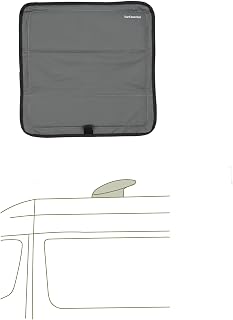 VanEssential Magnetic Insulated Roof Vent Sun Cover for MaxxAir Fan, Fantastic Fan 16.5" x 16.5" (CHARCOAL GRAY)