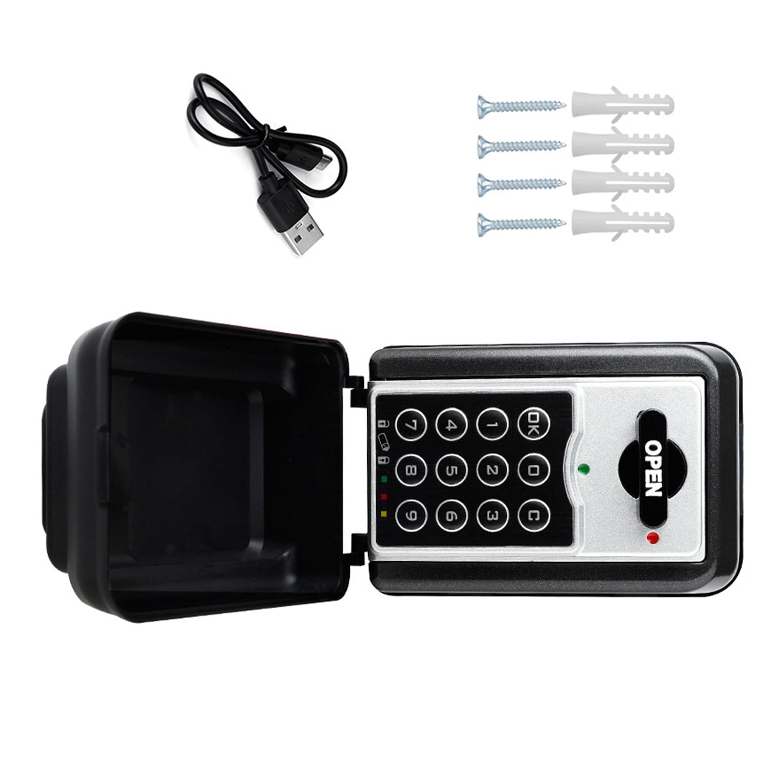 Keys Storage Box for Home Garage Large Box Outside Safe Outdoor Spare Hider Wall Mounted Secure Holder
