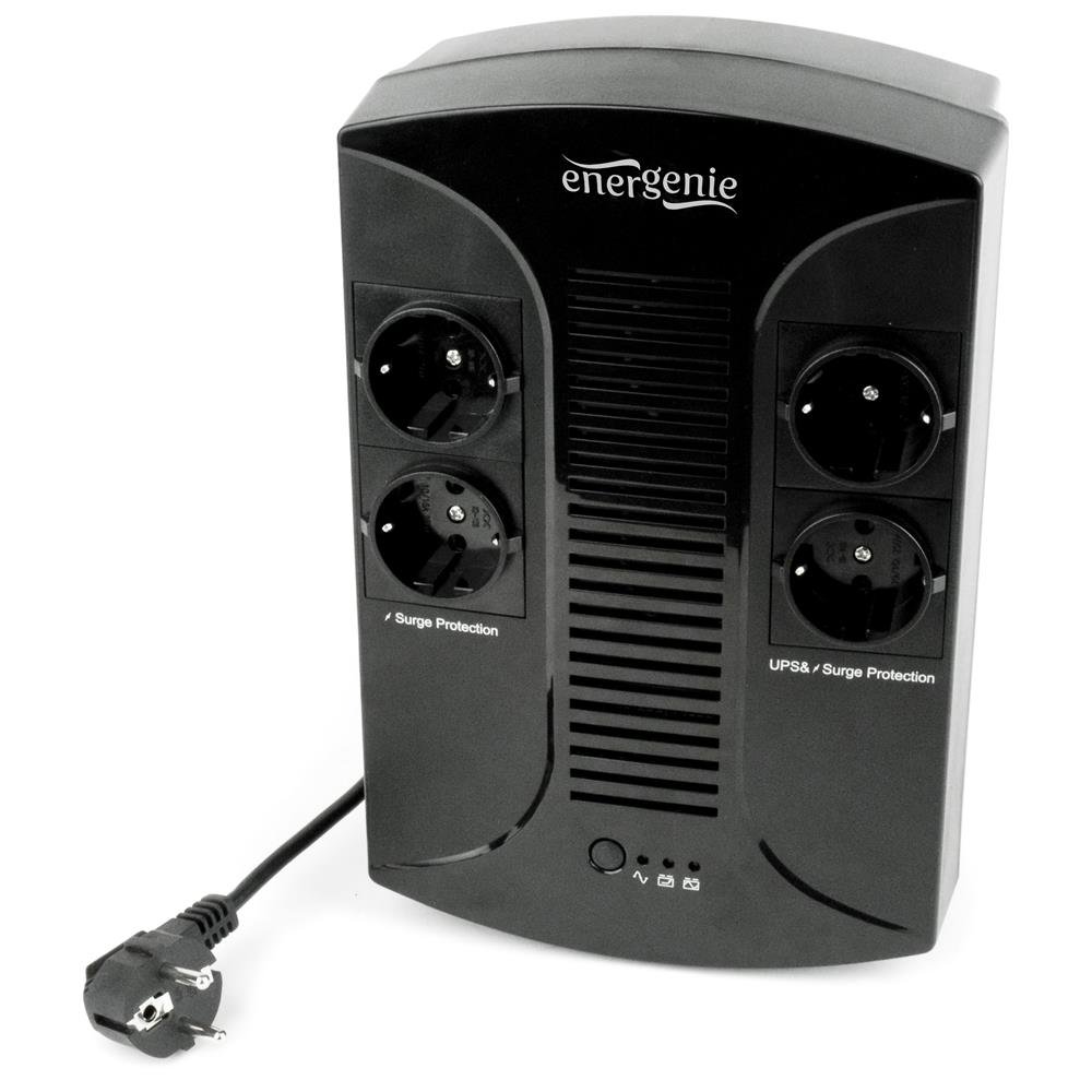 EnerGenie EG-UPS-002 USV mit AVR (850 VA) schwarz