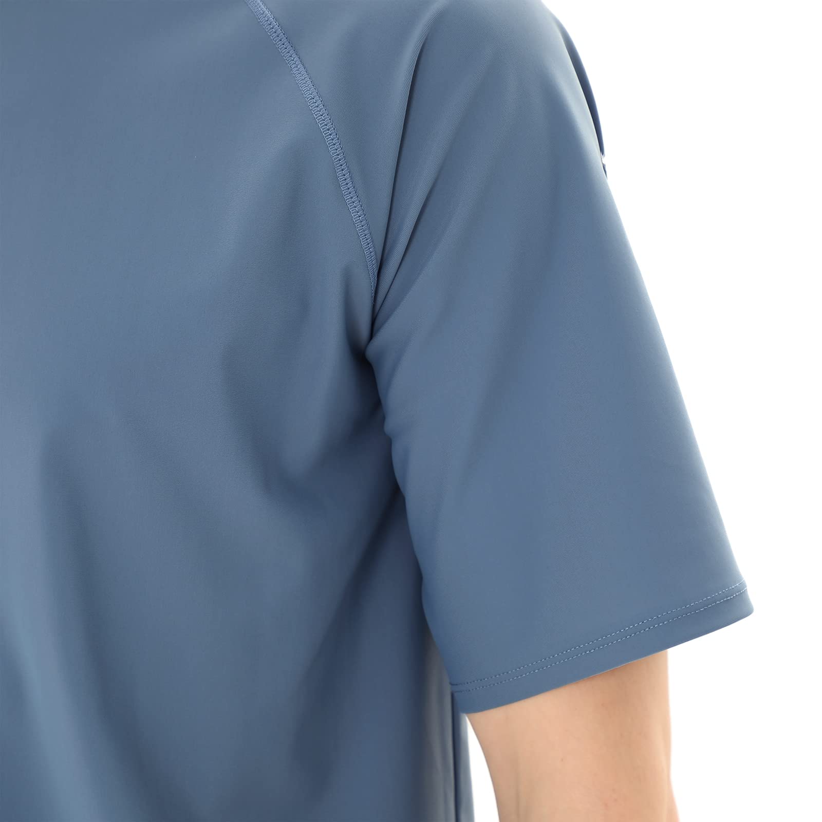 Camiseta UV Hombre Manga Corta Traje de Baño Protección Solar UPF 50+ Rashguard Camisa Deportiva Secado Rápido Adultos