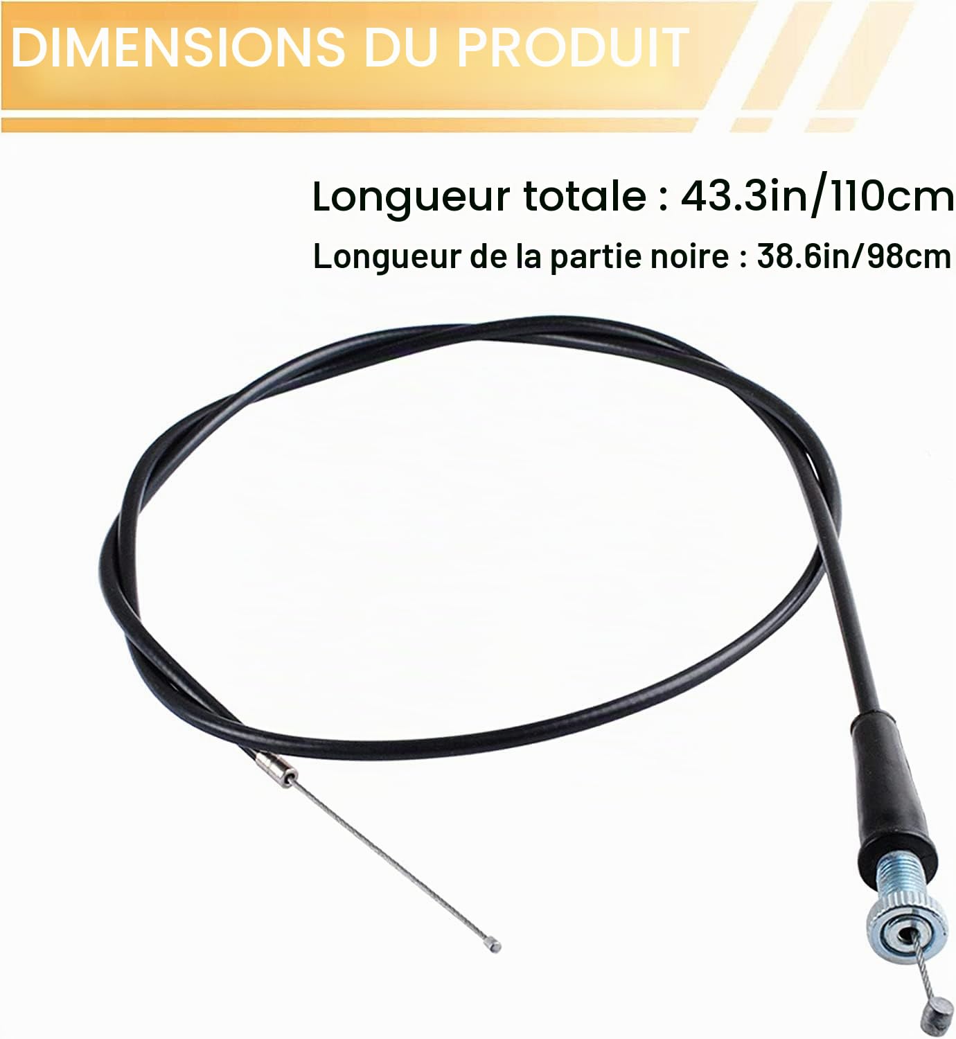 Poignée D’accélérateur Rotative 22mm – Avec Boîtier – Pour Moto Tout-terrain 50 à 250cc – Mini Bike Et Pocket Bike