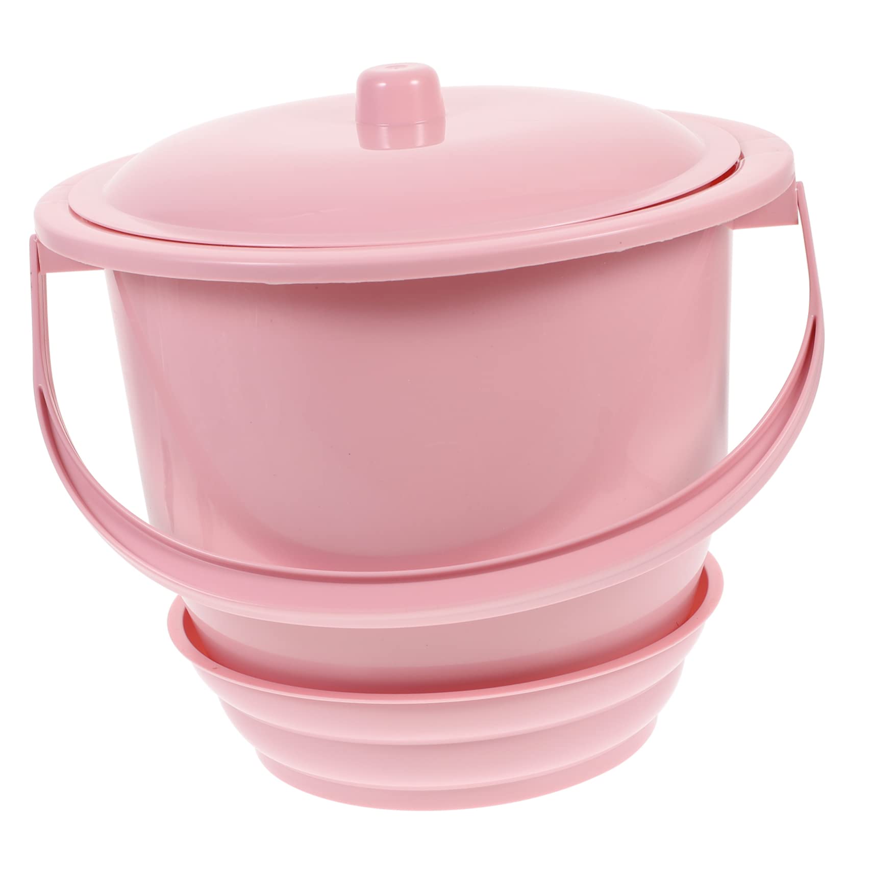 PLAFOPE Chamber Pot for Women Adult Urine Pot Lid Portable Suitable for Elderly Pregnant and Children