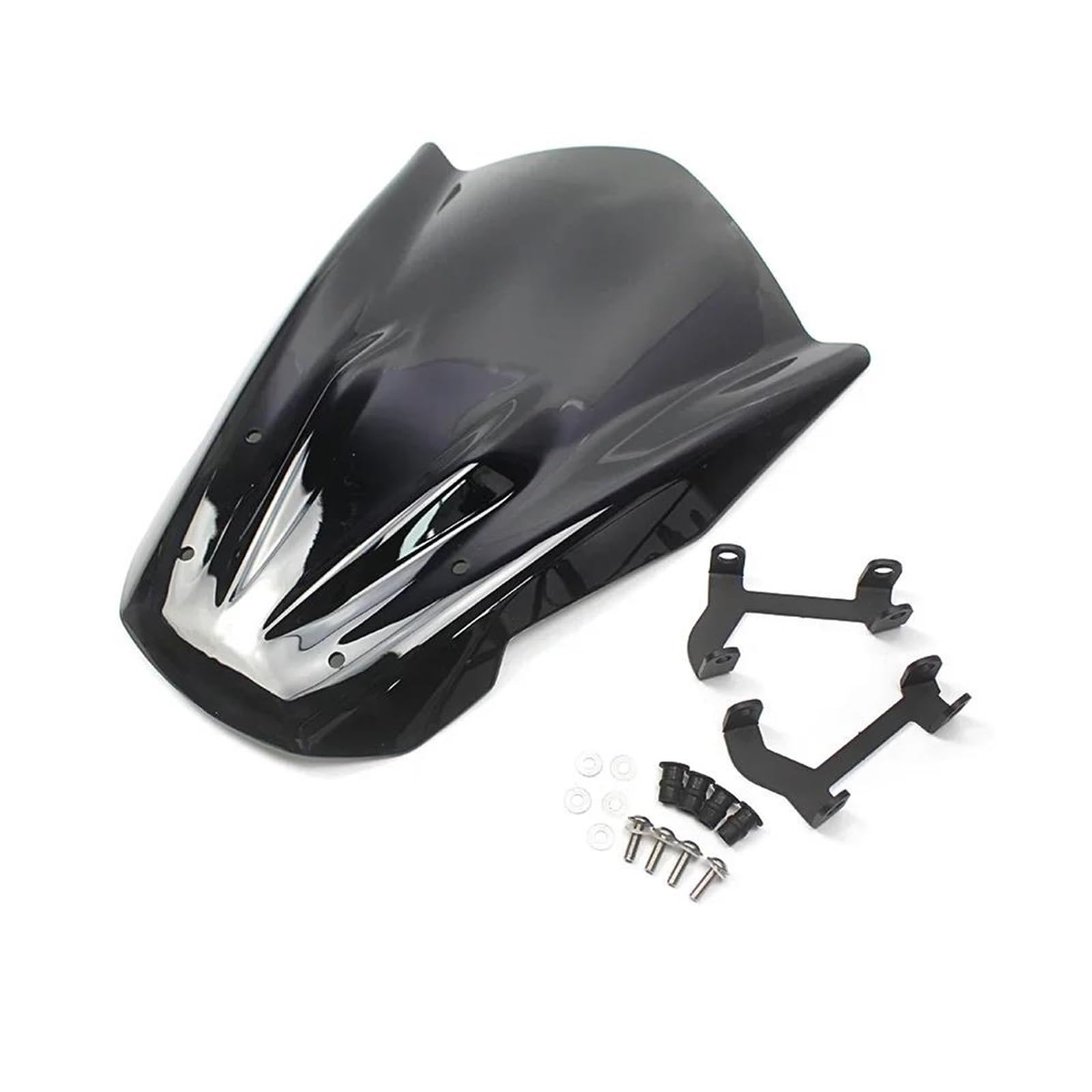 Do Motocykla Yamaha MT07 FZ07 2013-2017 2014 2015 2016 Owiewka Przednia Z Uchwytem Przedłużenie szyby motocykla(Light smoke)