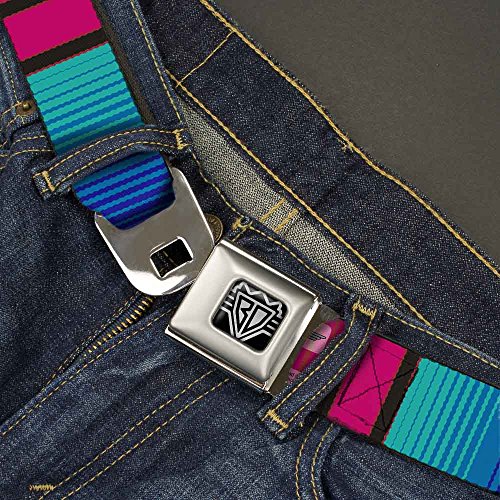 Cinturón de hebilla de seguridad multicolor con rango extensible 20-36 2