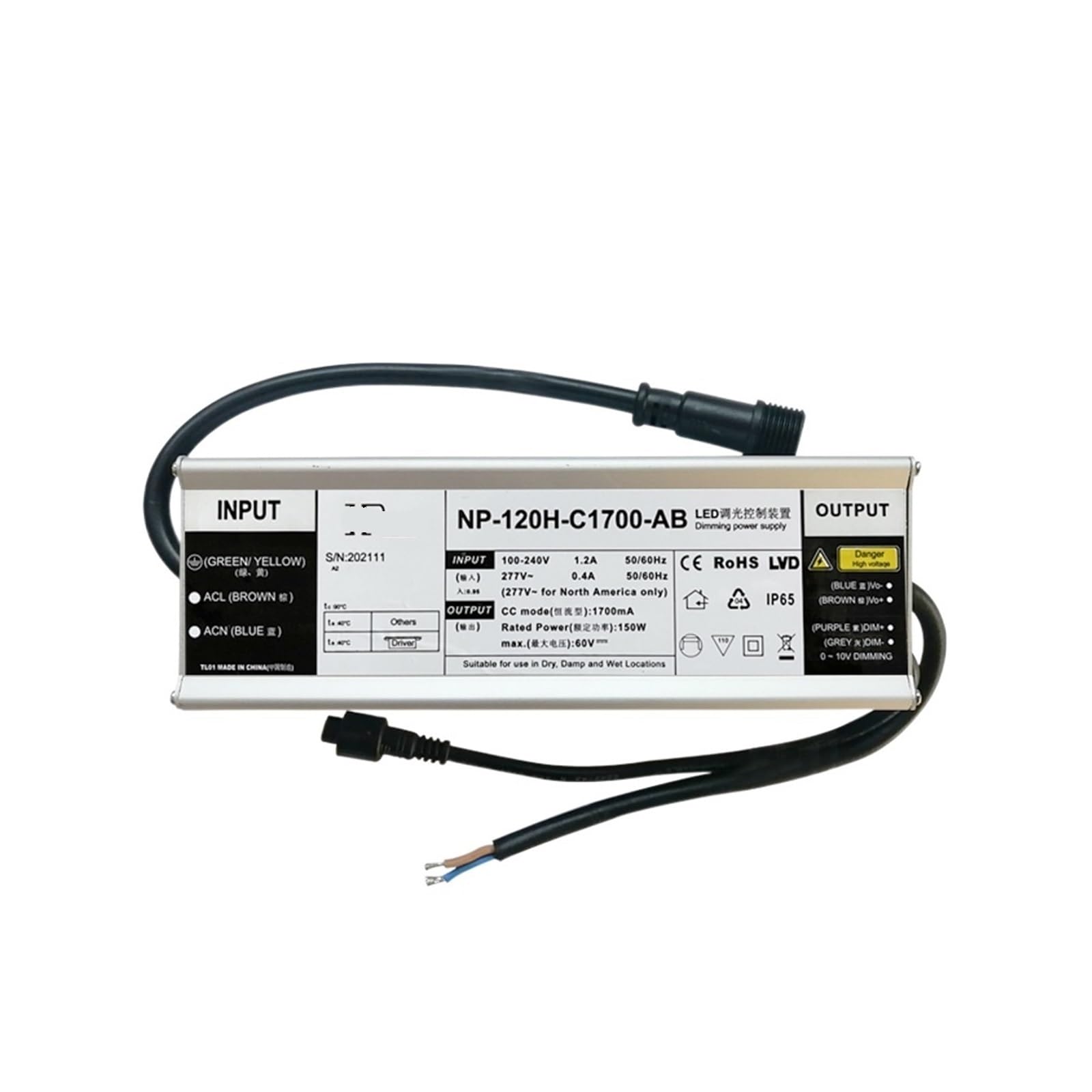 Amazon.com: FCPLEXSW 100-277V Input Voltage Waterproof LED Power
