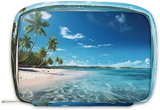 Small Makeup Bag Palm Tree Hawaii Beach Organ...