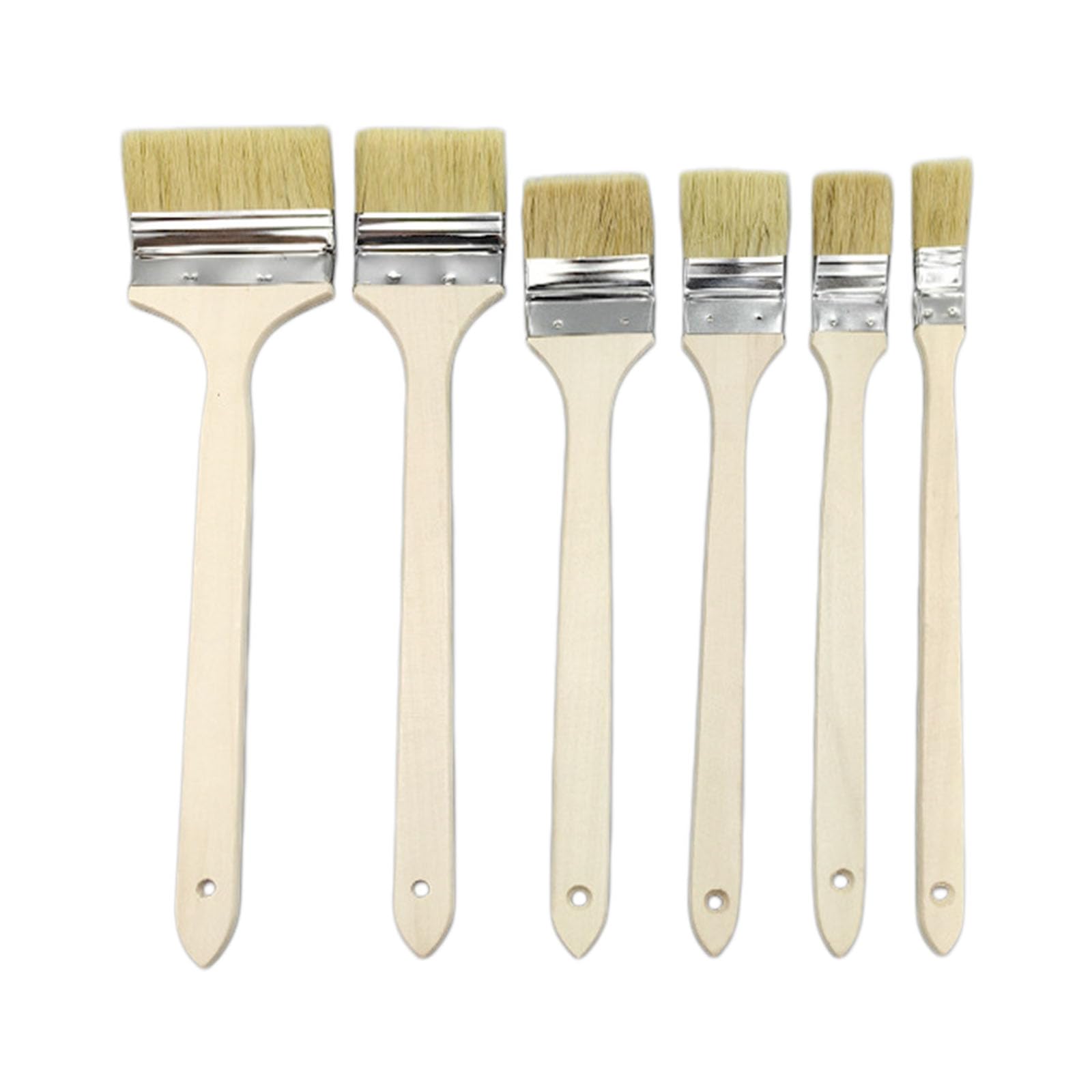 Extended Reach Curved Head Brush with Wooden Handle for Hard to Areas Extended Curved Head with Wooden Handle Bendable