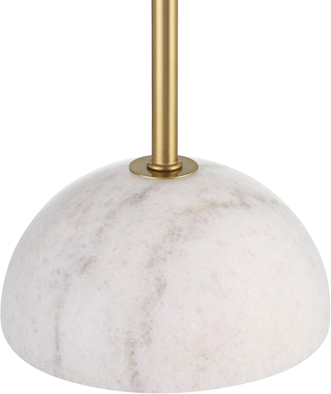 Possini Euro Design Paige 28 1/2" Tall Skinny Buffet Modern Console End Table Lamp Pull Chain Gold Brass Finish Metal Marble Single White Shade Living Room Bedroom Bedside Nightstand House Office