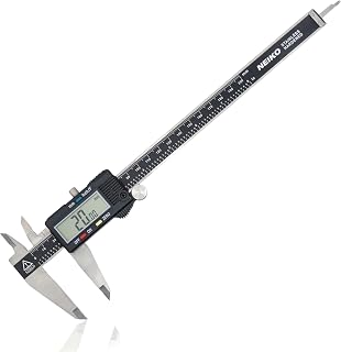 Neiko 01408A 8-Inch Digital Caliper with Extra Large LCD | 0.001" Accuracy | Inch/Fractions/MM | Stainless Steel