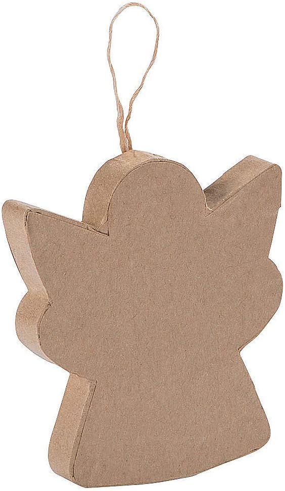 Fun Express Paper Mache Angel Christmas Ornaments Set of