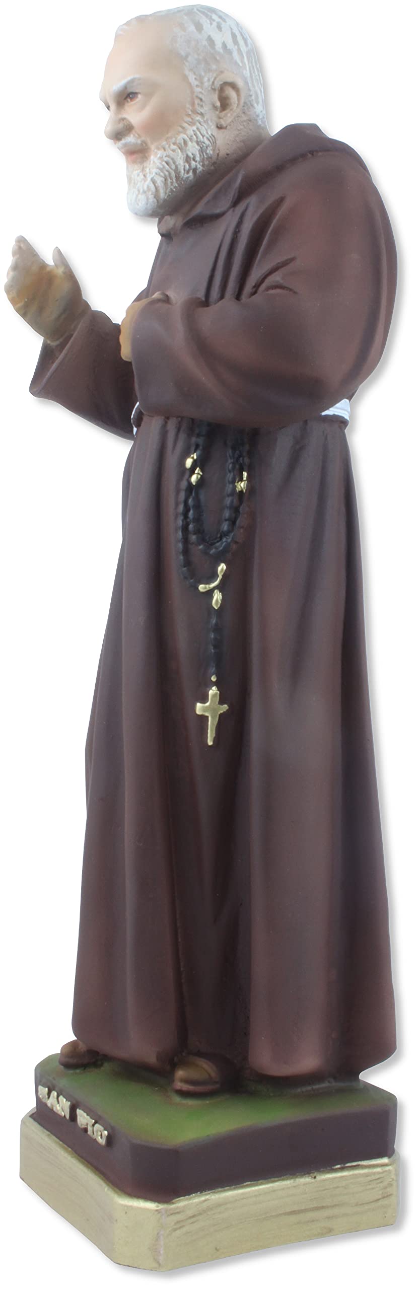Estatua de San Pío (Padre PIO) de Pietrelcina en Resina cm 30 - Made in Italy