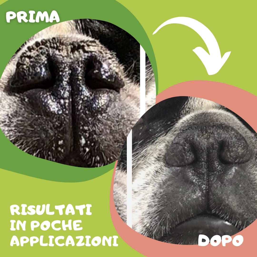 My Natural Dog BURROSO - Balsamo Naturale per Naso e polpastrelli del Cane - Formula Human Grade, Made in Italy con Olio Essenziale di Lavanda, Vitamina E, Burro di Karité, Olio di Cocco e Cera d'Api