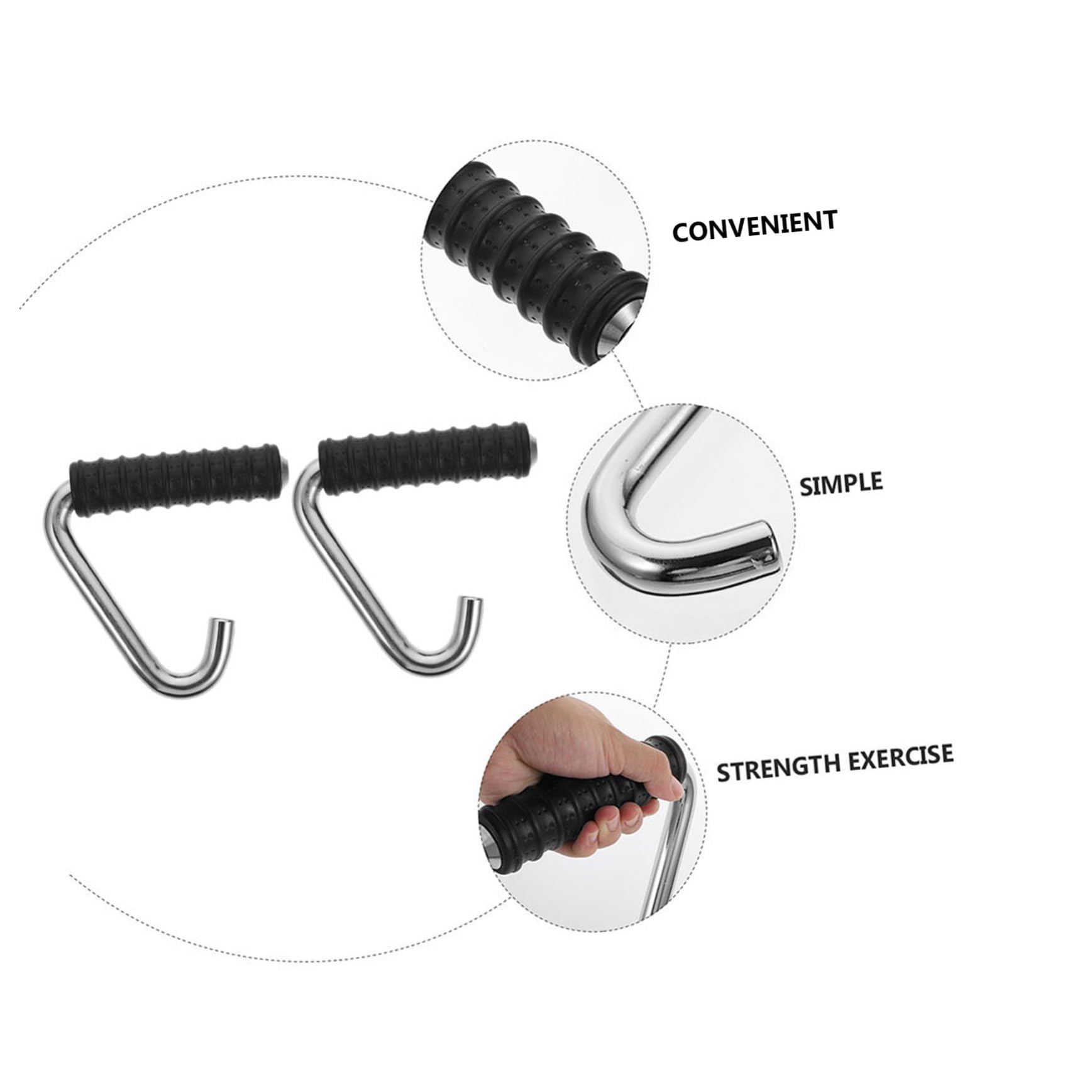 Yardwe Mango De Gancho Gimnasia Equipo Capacitación Maquinas Gym Material Gimnasio Grip Mango De Entrenamiento Muscular Mango De Entrenamiento De Fuerza Mango De Goma