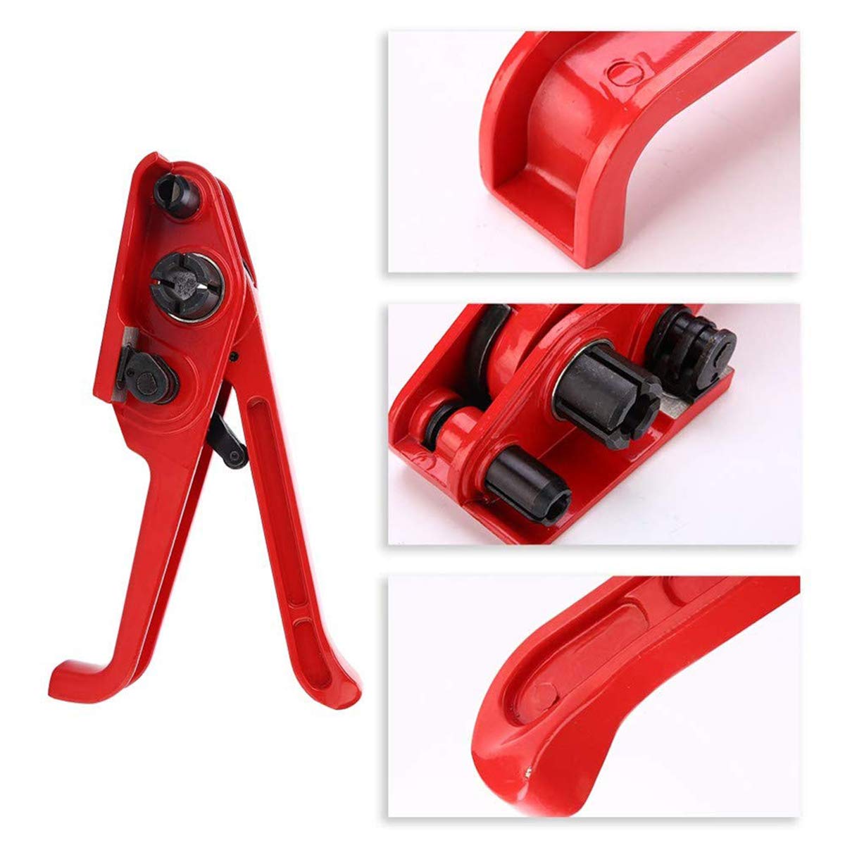 Manuelles Umreifungsset, Verpackungs-Umreifungsband-Set, Poly-Paletten-Umreifungsset, manuelles Umreifungswerkzeug-Set, inklusive Umreifungszange, Spanner, 1200m Umreifungsset, 1000 Clips