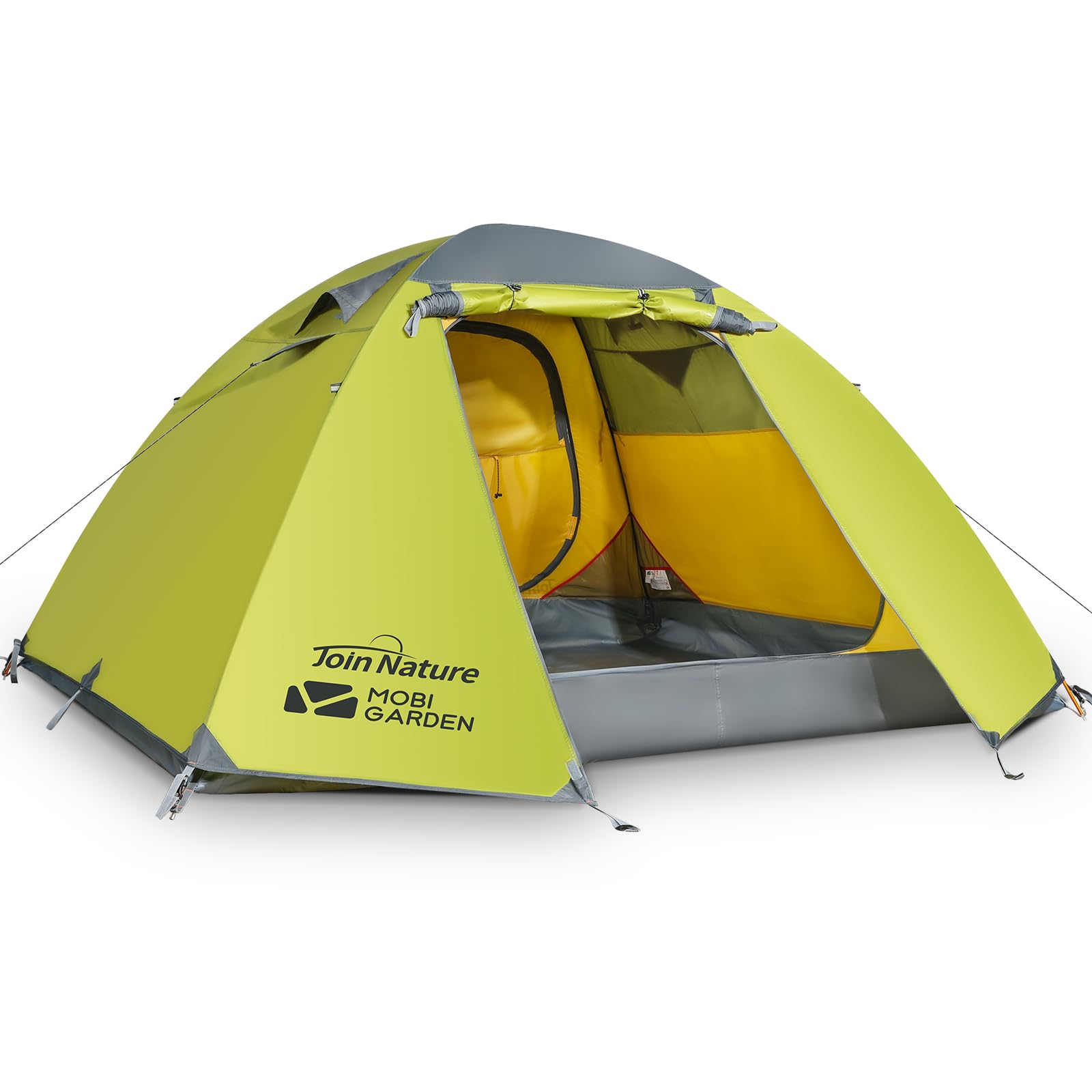 Join Nature Camping Zelt 4 Personen Wasserdicht Winddicht Familienzelt | Doppellagiges Kuppelzelt - Campingzelt Groß Ultraleicht Zelt mit Veranda für Trekking, Outdoor, Wandern, Bergsteigen, Jagen