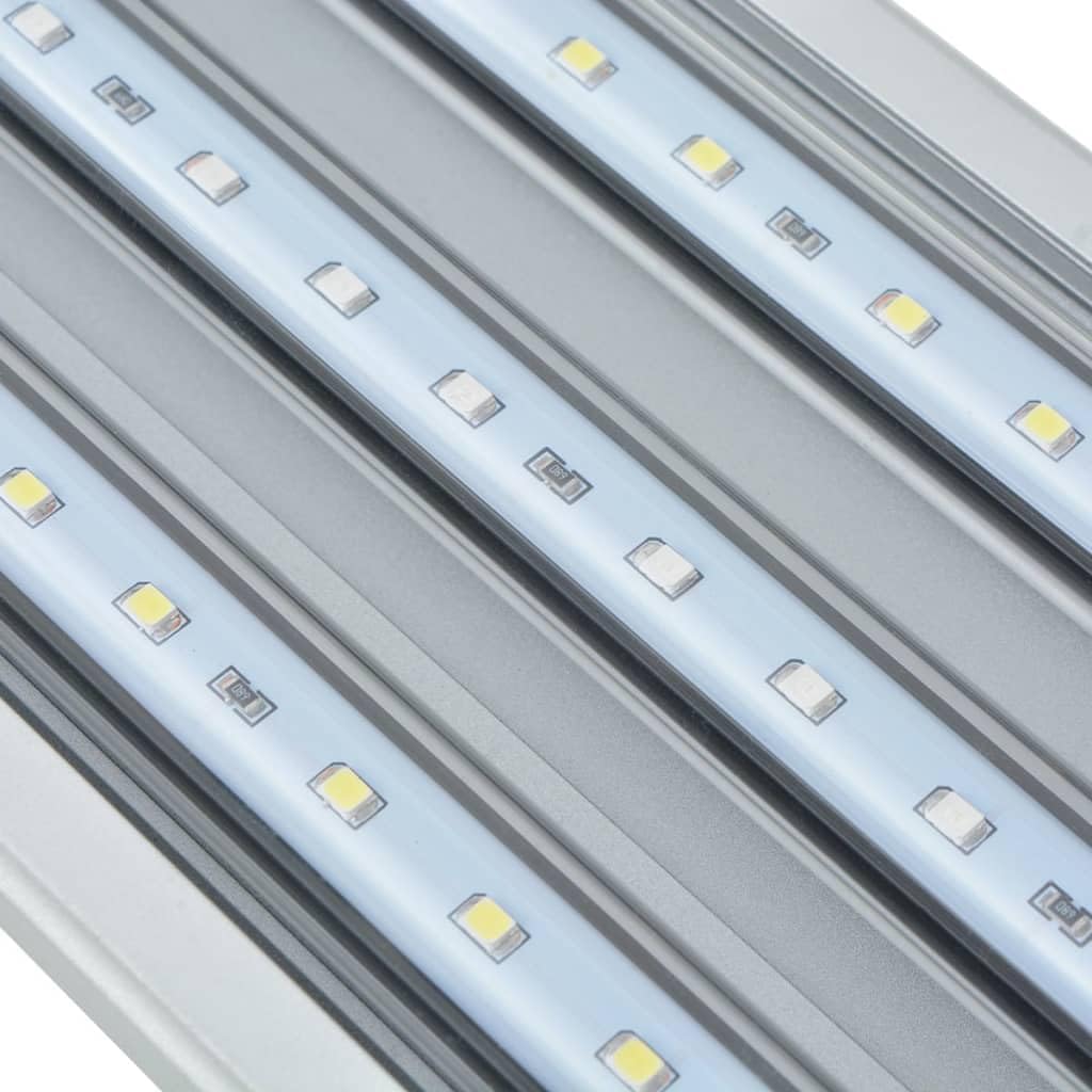 Aquarium Beleuchtung LED 100-110 cm Aluminium IP67 Leuchte mit 153 LEDs für Fischbecken Aquarienlampe Weiß Blau