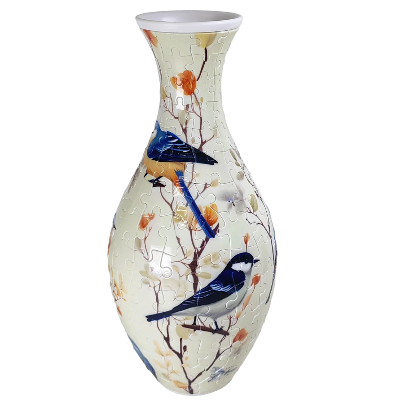 3D Puzzle Vase Interlocking Plastic Pieces for Flower Arrangements DIY Home Decor Kids Adults