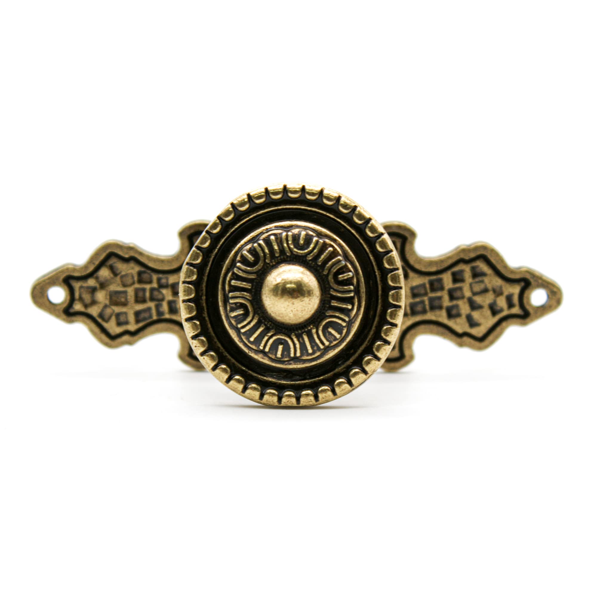 DOJA Barcelona Retro Cupboard Door knobs Antique Gold Drawer, 25 mm x 30 mm x 86 mm - Image 2