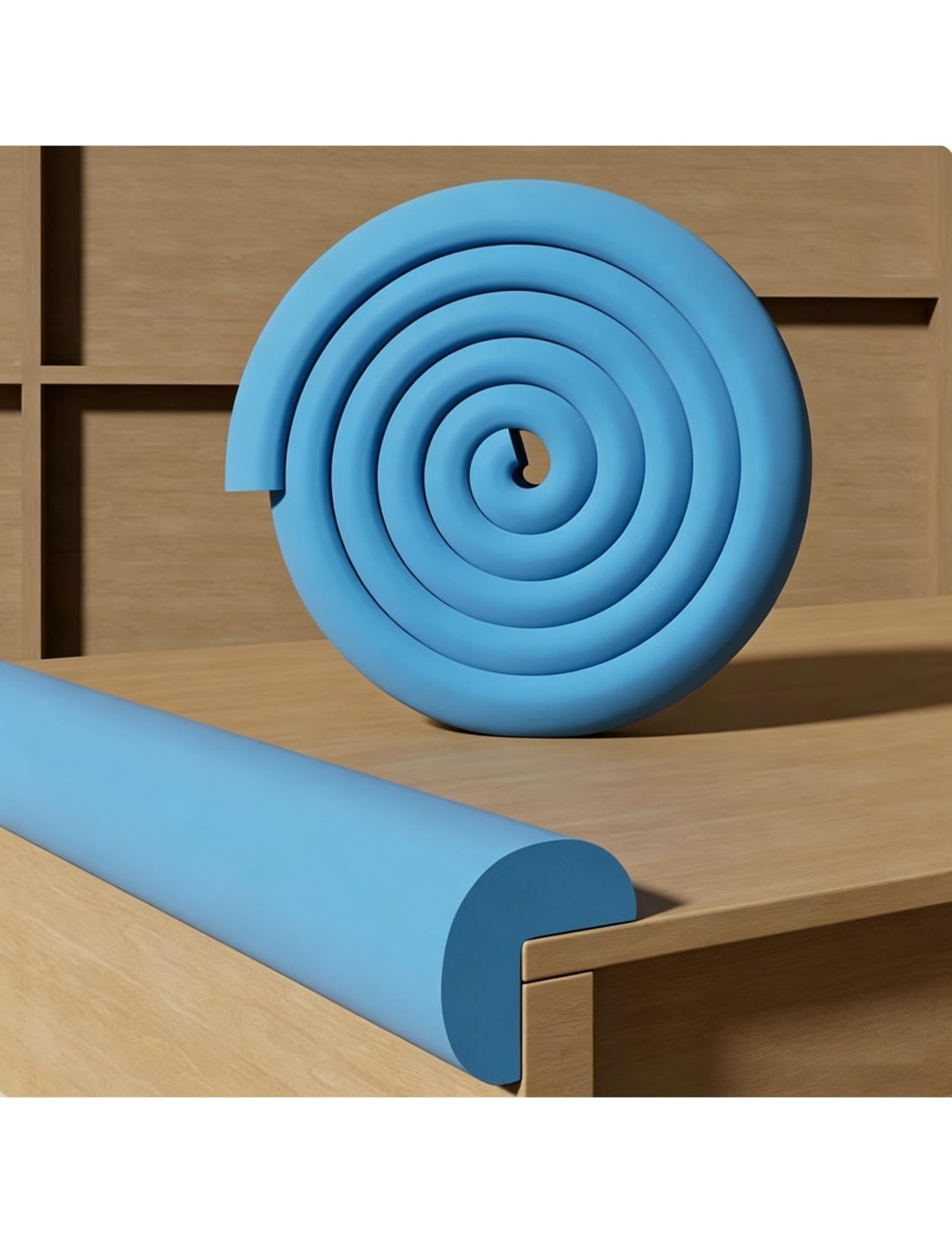 Protector de Bordes en Espuma NBR, Forma L, Rollo de 2m, Resistente al Agua