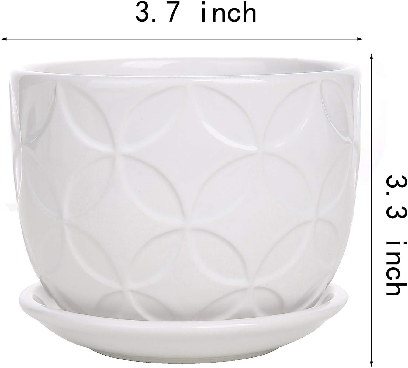 Planter Pots Indoor Outdoor Gardening Flower Containers for Snake Plants, Succulent, Herbs (Plants Not Included) : Patio, Lawn & Garden