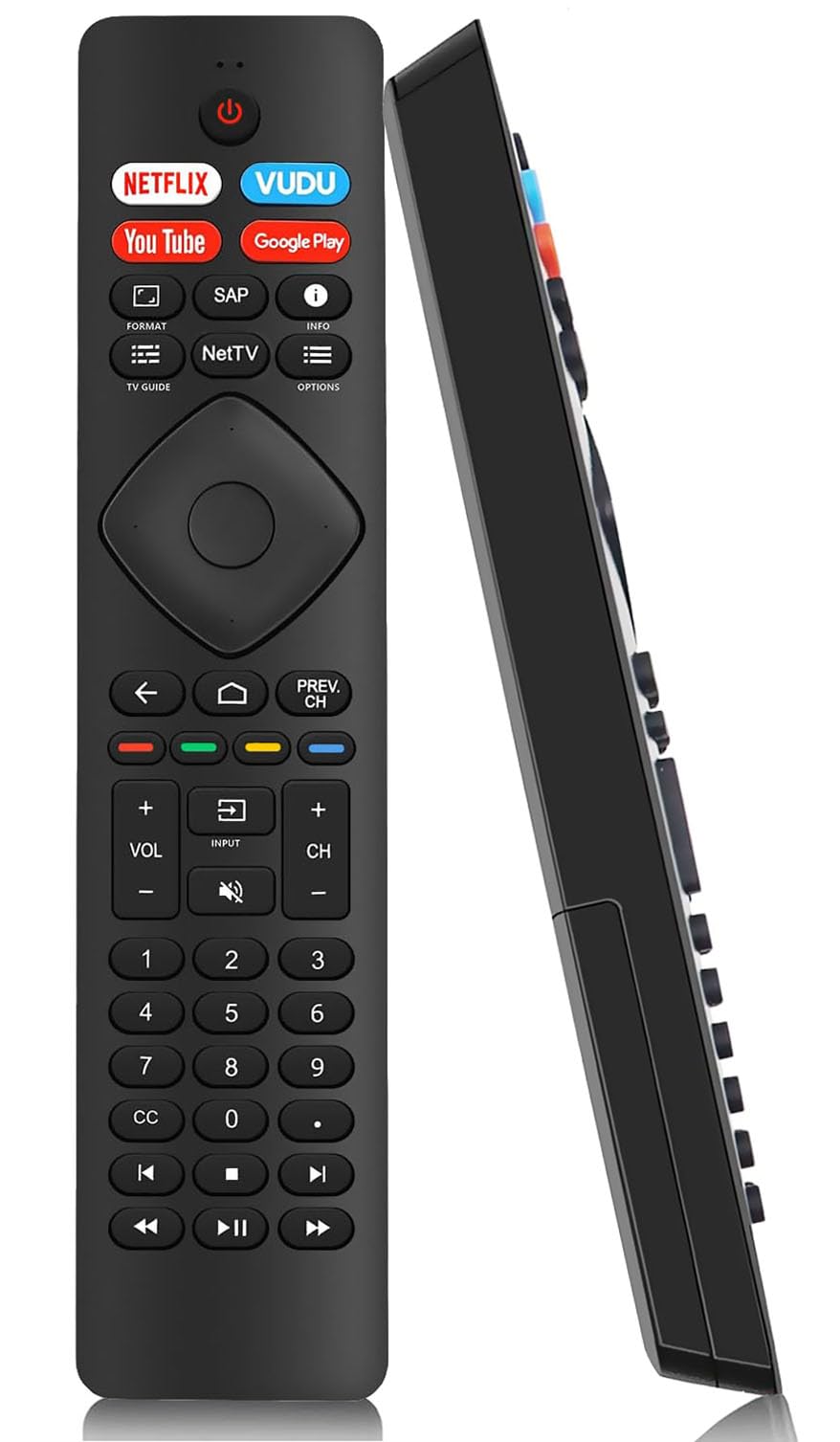 Remote Control Replacement fit for All Philips Android 4K Smart TV LED LCD HDTV 3D UHD TV, 43PFL5766/ F7 50PFL5704/ F7 55PFL5604