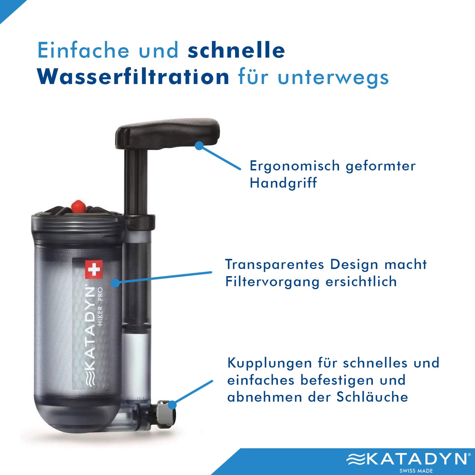 KATADYN 8019670 Wasserfilter Hiker Pro-Transparent
