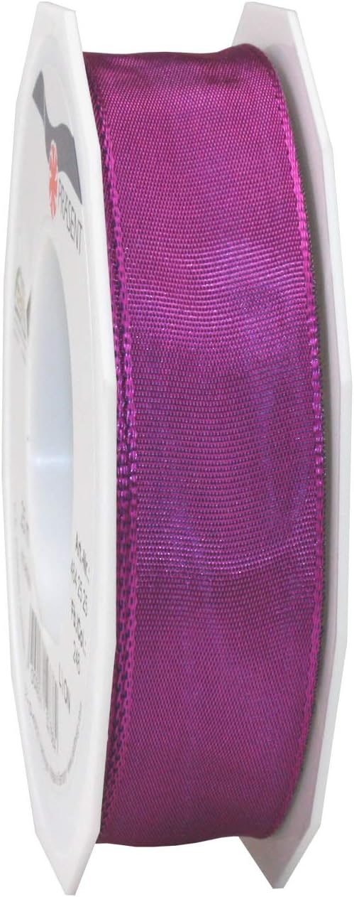 Präsent LYON Wired Taffeta Ribbon, Purple, 40 mm-25 m